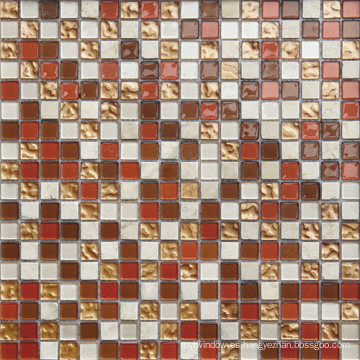 Mosaico de cristal del estilo moderno 15 * 15m m